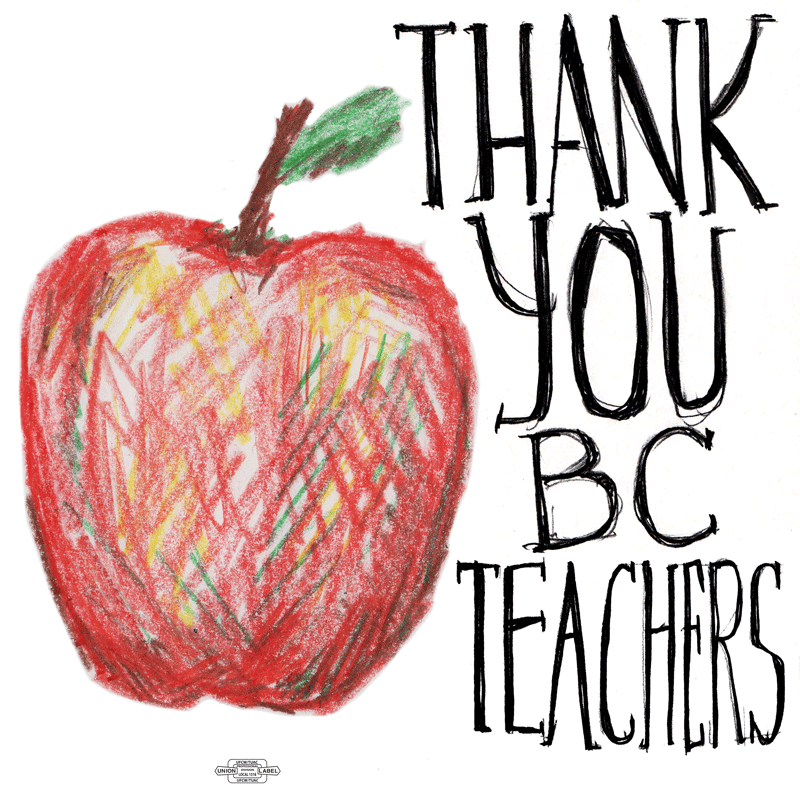 Thank you, BC teachers (and everyone who supports them) - NOW 