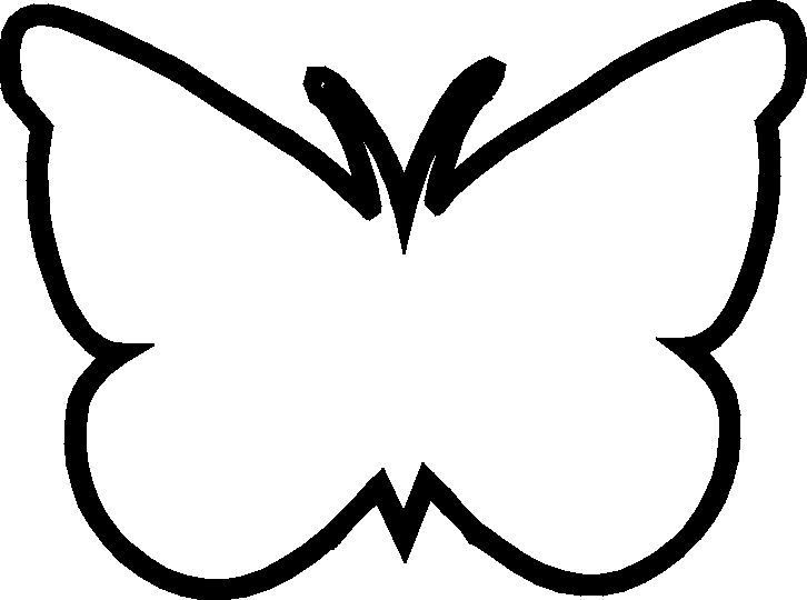Butterfly Template - Clipart library