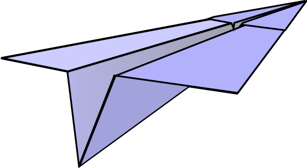 Paper Airplane clip art - vector clip art online, royalty free 