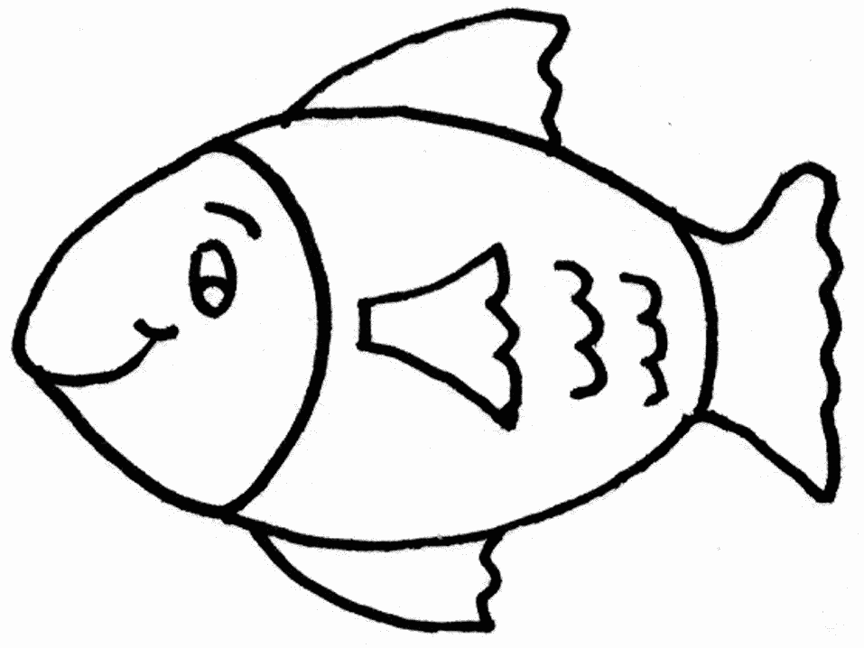Free Fish Outline For Children Download Free Clip Art