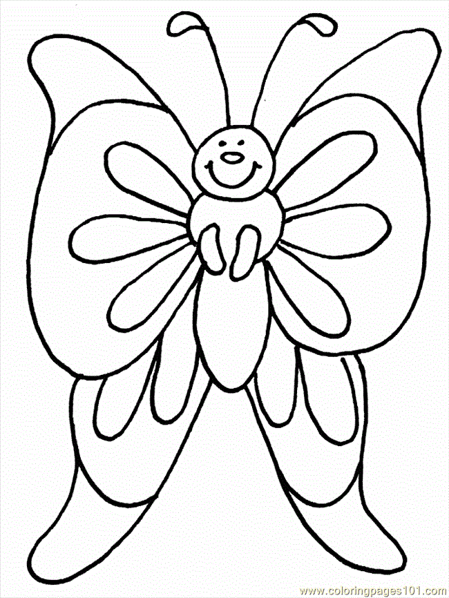 Coloring Pages beautifull Butterflys (Insects  Beautifull 
