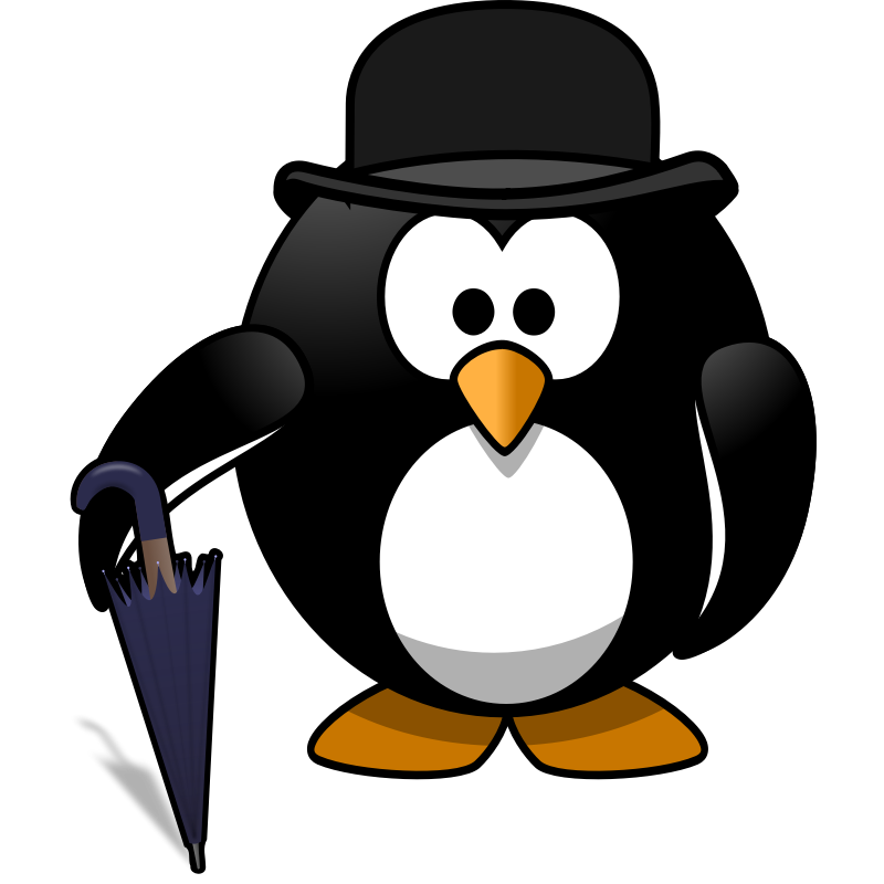 Clipart - Gentleman penguin