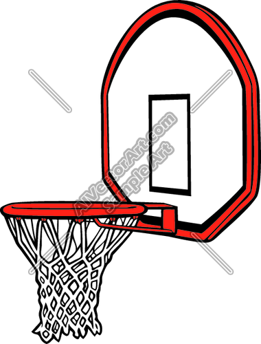 Basketball Hoop Graphic Clipart and Vectorart: Sports - Sports 
