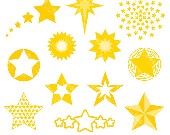 Popular items for star clipart 