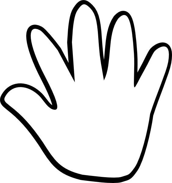Handprint Template Printable - Clipart library