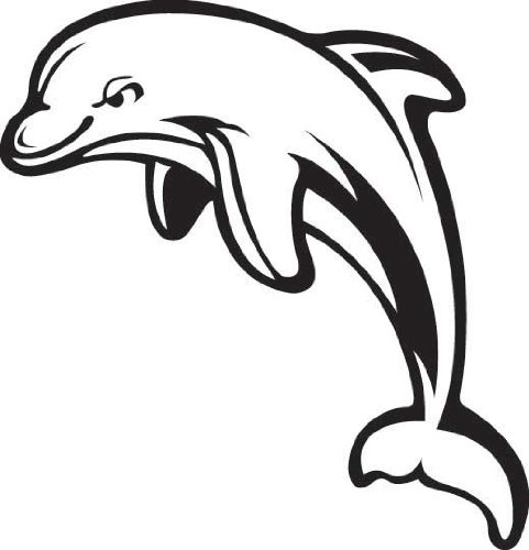 Dolphin Clip Art Black And White | Clipart library - Free Clipart Images