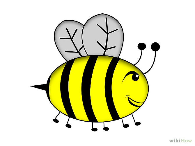 How to Draw a Cartoon Bee: 12 Steps (with Pictures) - wikiHow