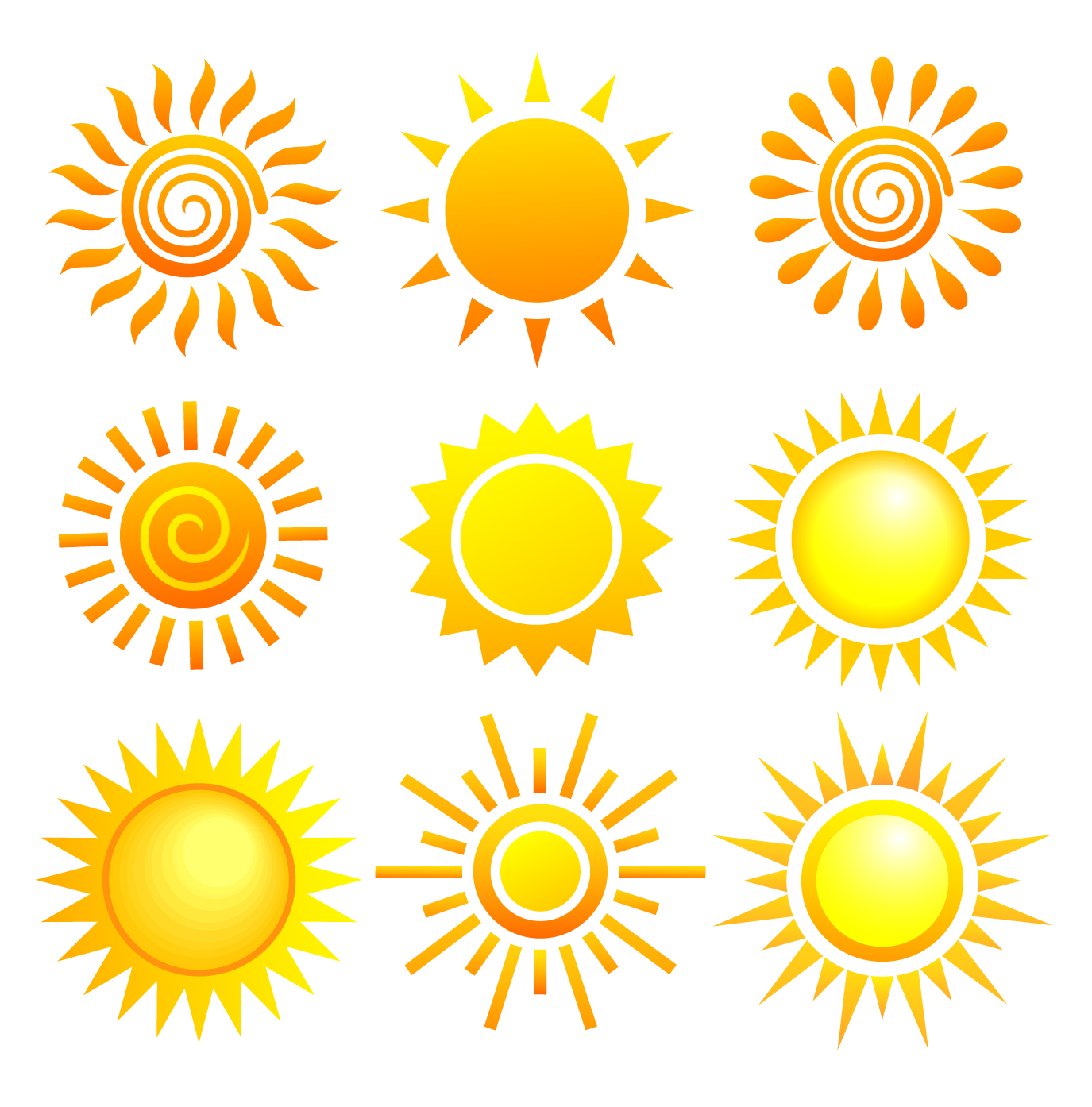 Sun Vector Free Images  Pictures - Becuo