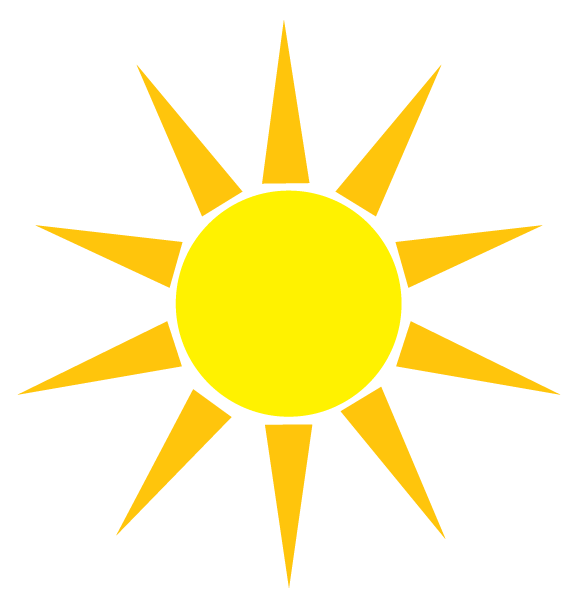 Free Sun Clipart to decorate for parties, craft projects, websites 