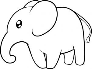 Animals - How to Draw an Elephant for Kids