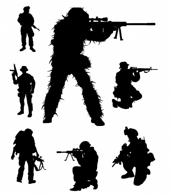 Soldier Silhouettes 