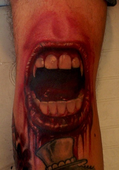 Off the Map Tattoo : Tattoos : Evil : Bloody fangs