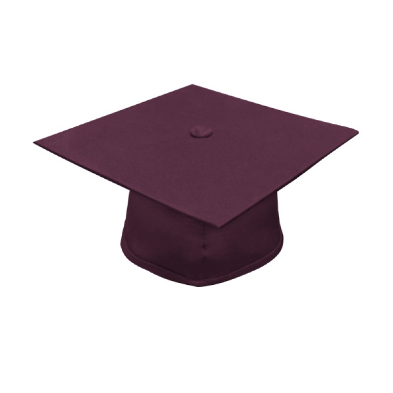 Matte Maroon Bachelor Academic Cap, Gown  Tassel | Gradshop