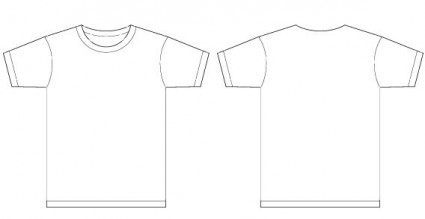 T Shirt Template Vector Illustrator - Gallery