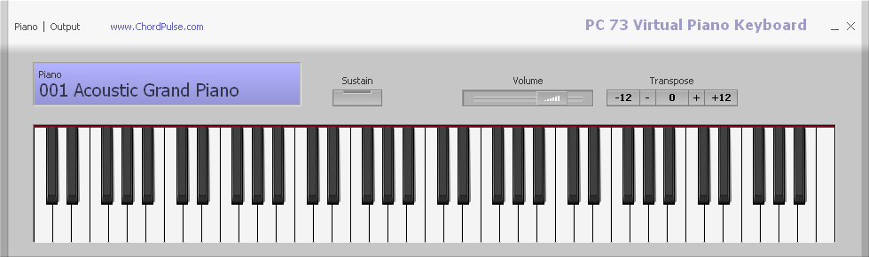 Pc 73 Virtual Piano Keyboard Music Sheets Clip Art Library