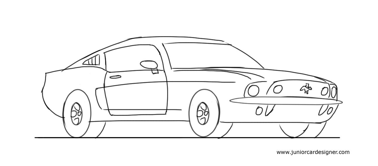 cool car drawings step by step