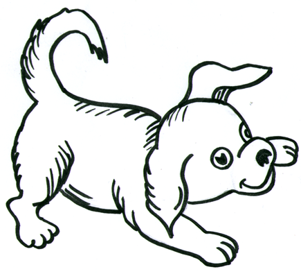 Simple Dog Drawing - Clipart library