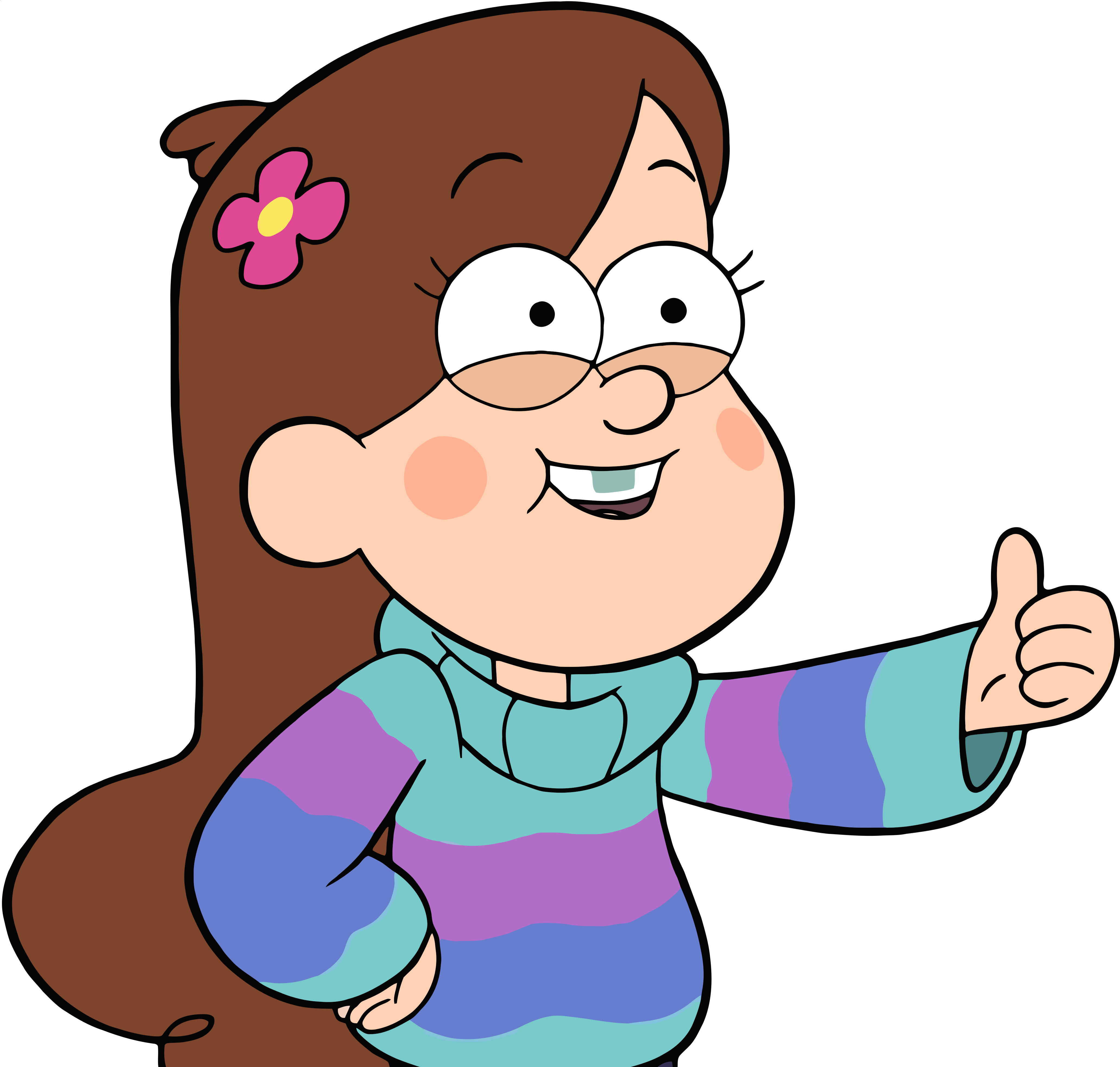 Image - S1e9 mabel thumbs up transparent.png - Gravity Falls Wiki 