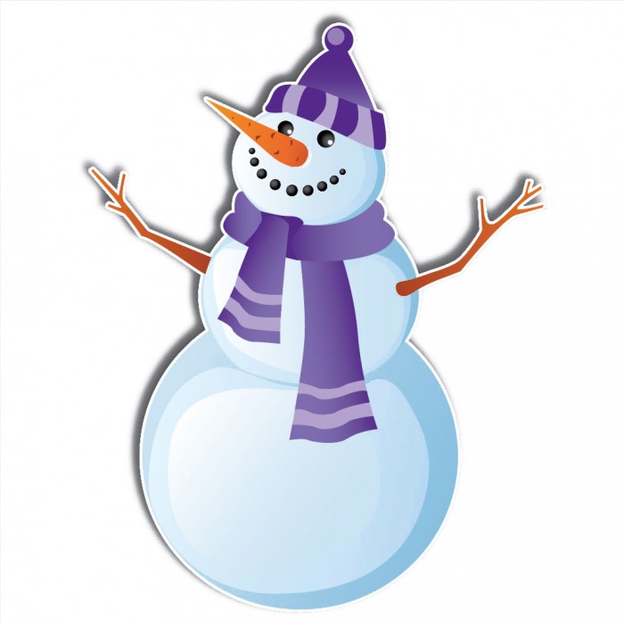 Christmas Snowmen Stand Up Yard Decorations ? Includes 6 short stakes