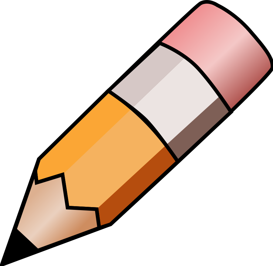 paper and pencil clip art