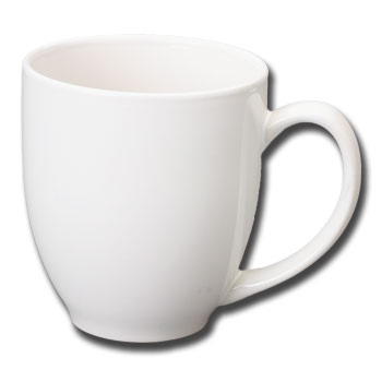 15 oz bistro coffee mug - white [18221] : Splendids Dinnerware 