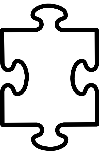 Jigsaw Piece Outline - Clipart library