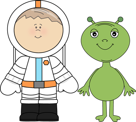 Alien and Astronaut Clip Art - Alien and Astronaut Image