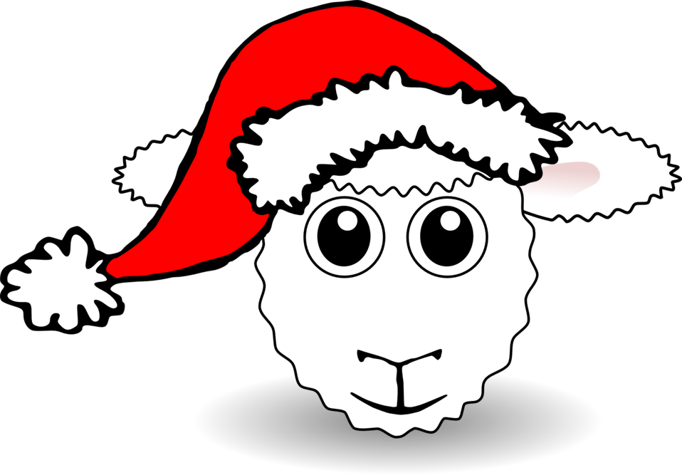 Public Domain Clip Art Image | Funny Sheep Face White Cartoon with 