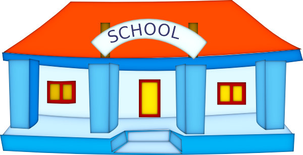 School Building clip art - vector clip art online, royalty free 