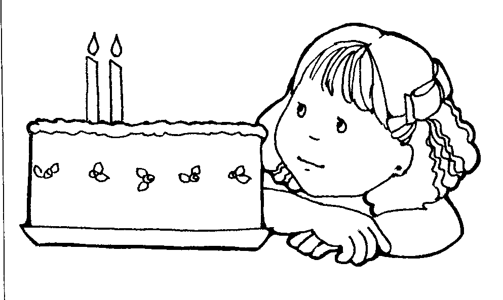 Birthday Cake Black And White and Cute | Happy Birthday Cake To You