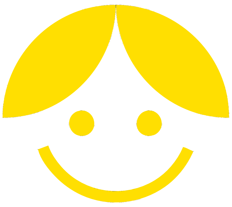 Clipart - Yellow Cartoon Girl-Boy