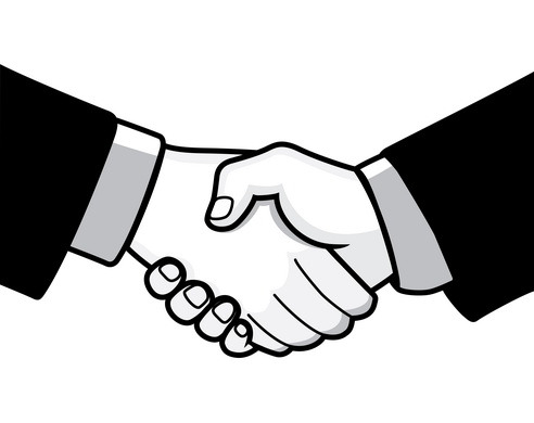 Pix For  Firm Handshake Clip Art