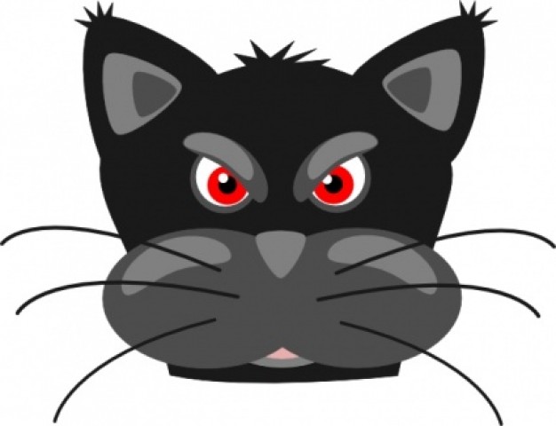 Peterm Angry Black Panther clip art Vector | Free Download