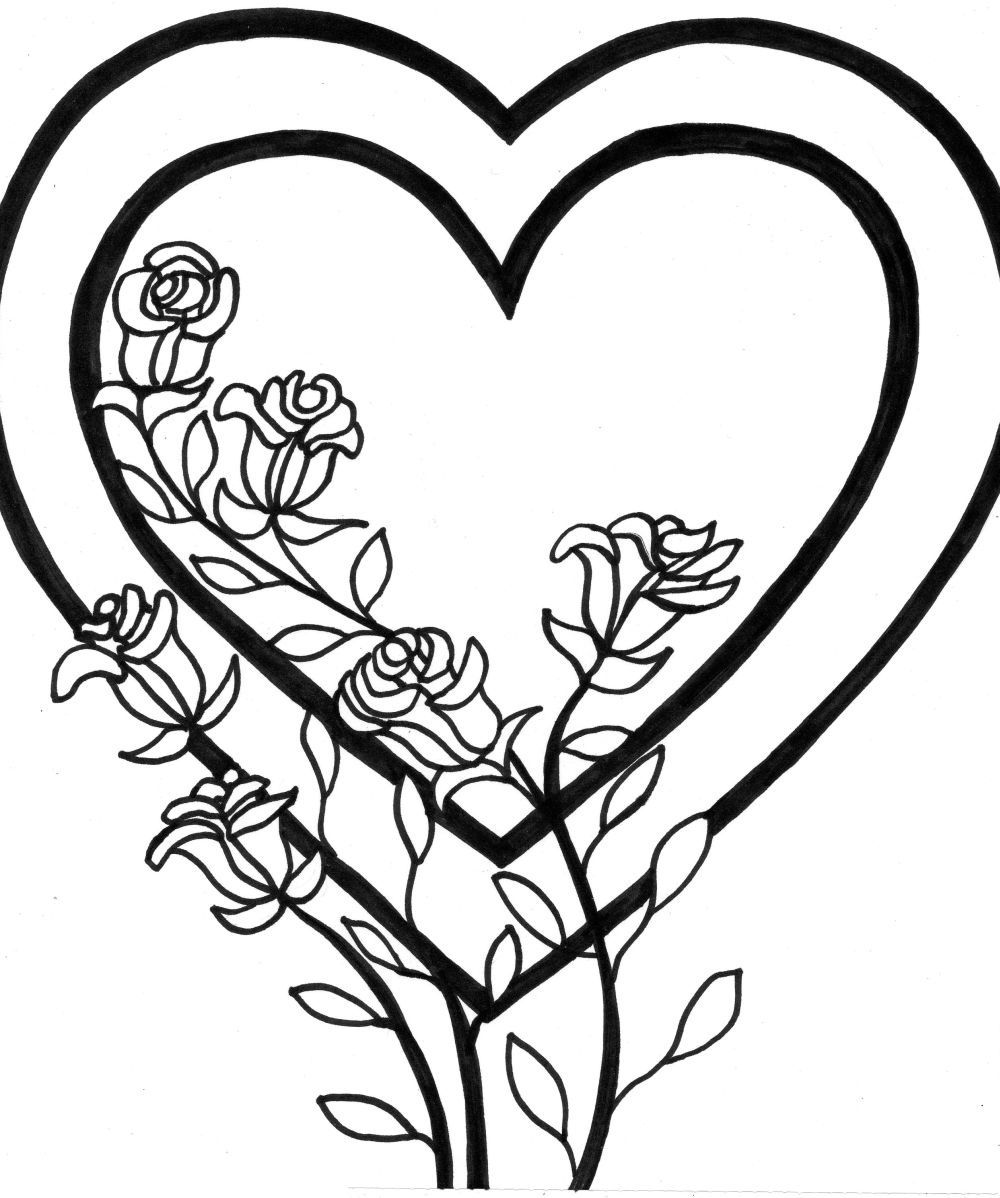 Free Printable Heart Coloring Pages For Kids