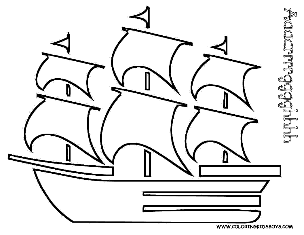 boat coloring pages for toddlers