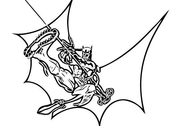 Coloriage Spiderman Et Batman