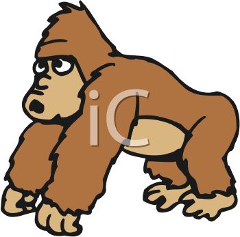 Gorilla Clip Art Black And White | Clipart library - Free Clipart Images