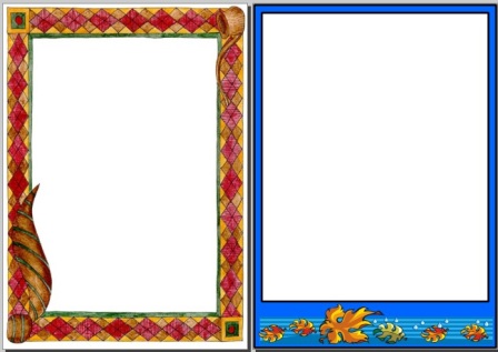 Autumn page borders free