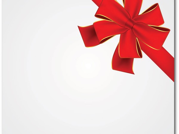 Red Gift Ribbon - Christmas Vector Graphics Art - Free Christmas 