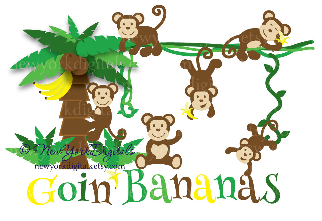 monkey jungle clip art - photo #45