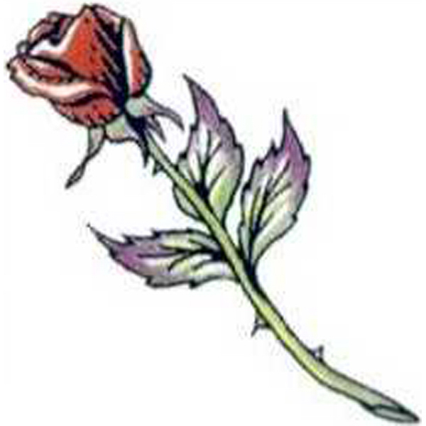 Promotional Temporary Long Stem Rose Tattoos - USimprints