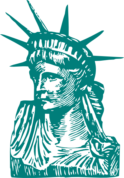 Statue Of Liberty Detail clip art - vector clip art online 
