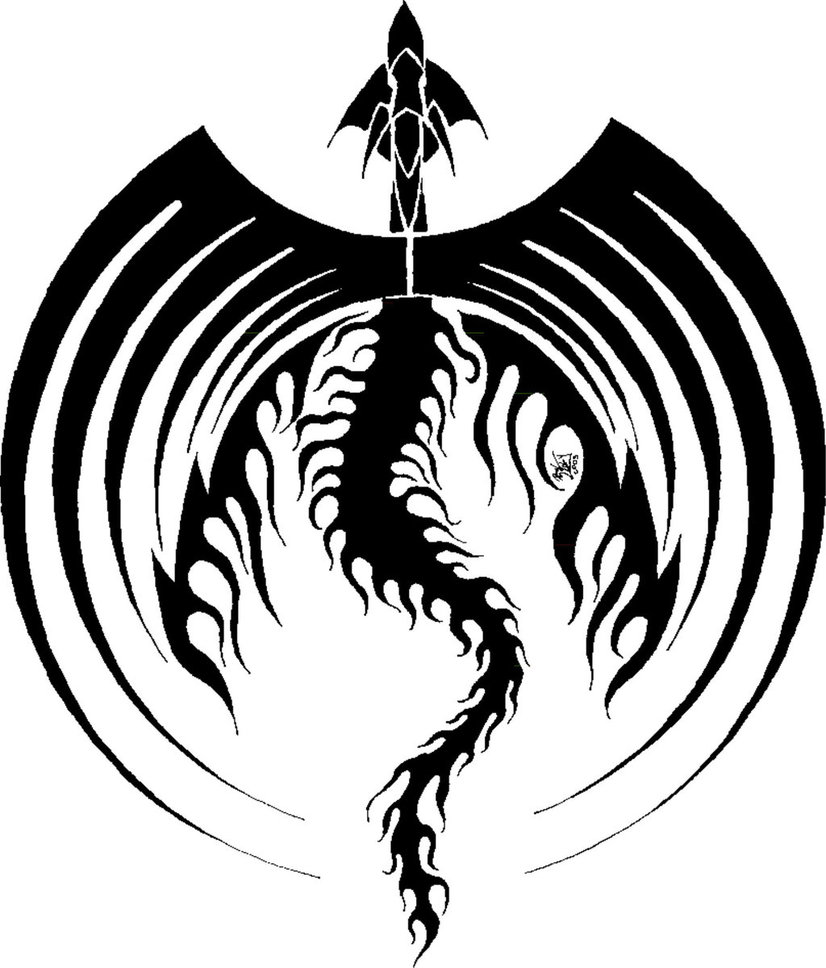 Black Dragon Icon Symetric by FlipWardDragon on Clipart library
