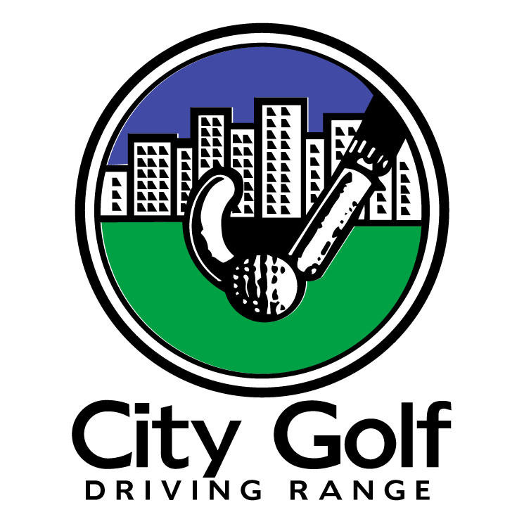 City golf driving range Free Vector 