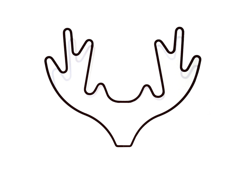Reindeer Antlers Outline Images  Pictures - Becuo