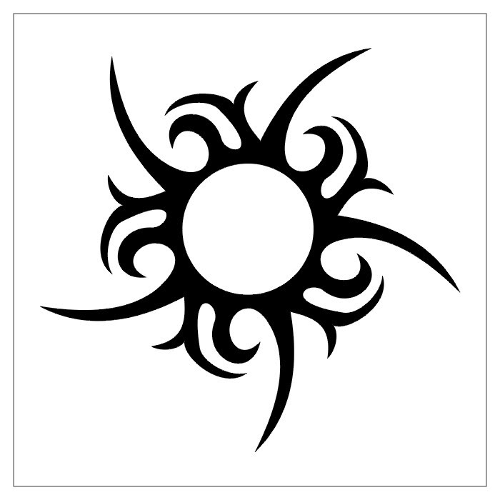 Meaning of Tribal Sun Tattoo Designs | Cool Tribal Tattoo