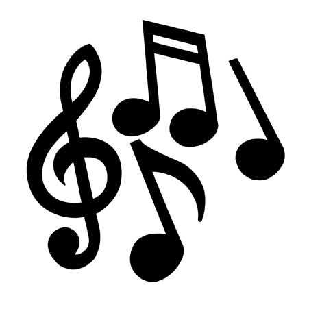 Single Music Notes Clip Art - Gallery