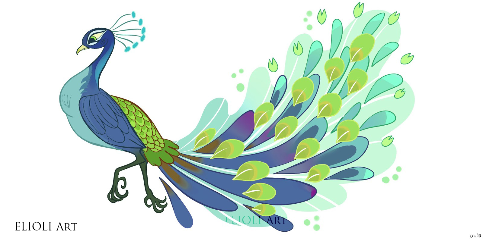 Free Simple Colorful Peacock Drawing, Download Free Simple Colorful Peacock  Drawing png images, Free ClipArts on Clipart Library