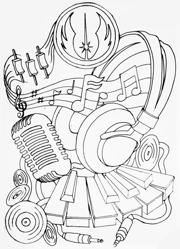 music tattoo sketches