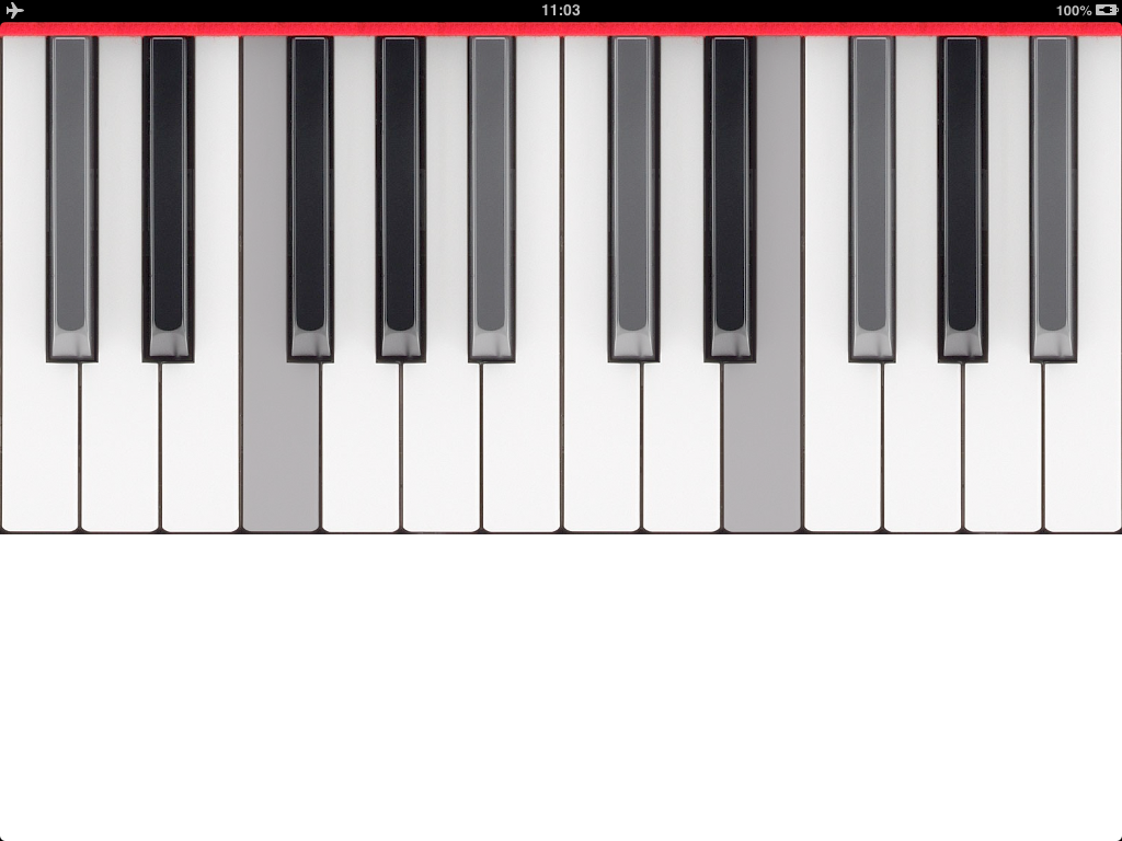Piano Keyboard for iOS - Objective-C - iPad - iPhone - UIKit 